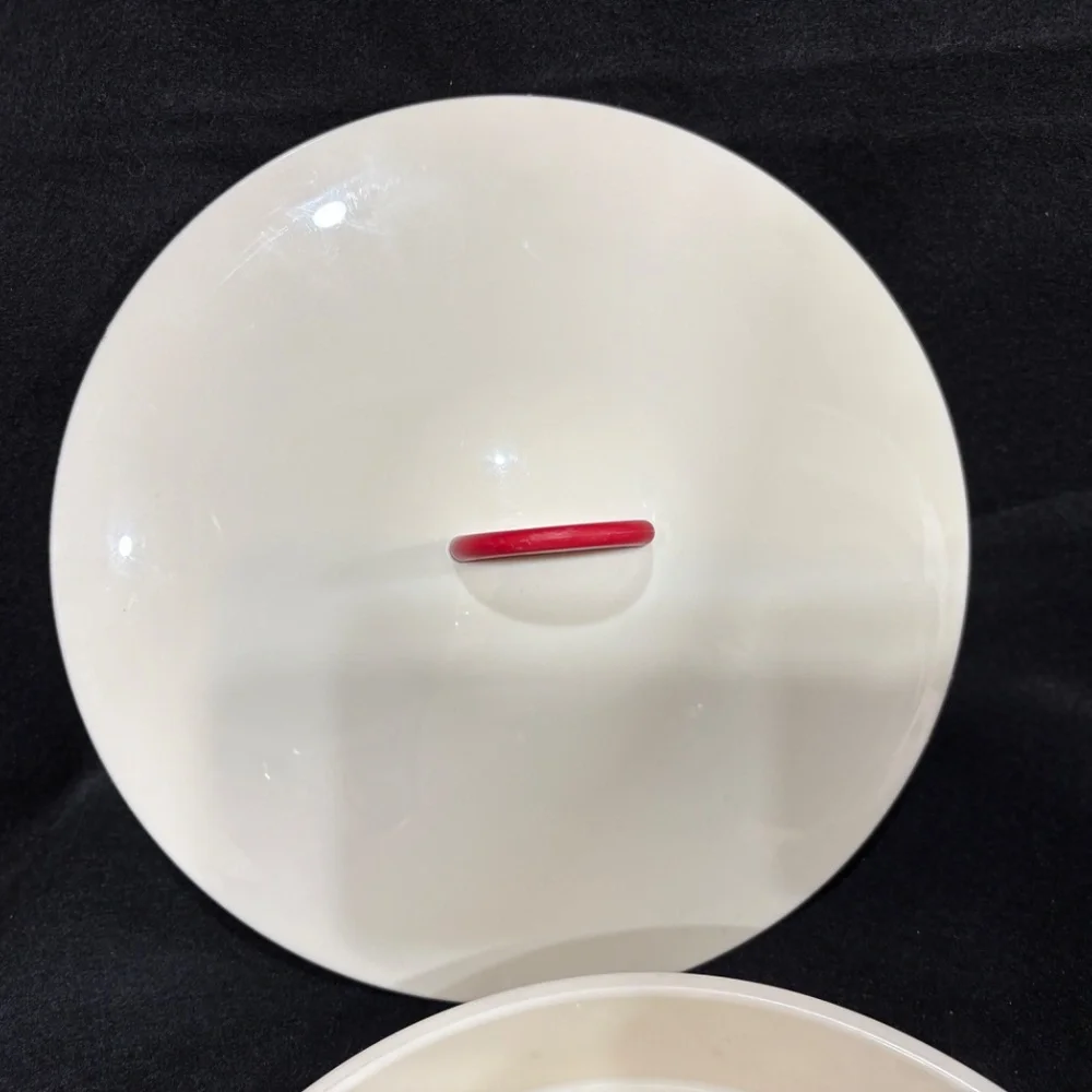 TUPPERWARE Red Lid & Mirco Steamer Middle Dish No Bottom Replacements #3065-67